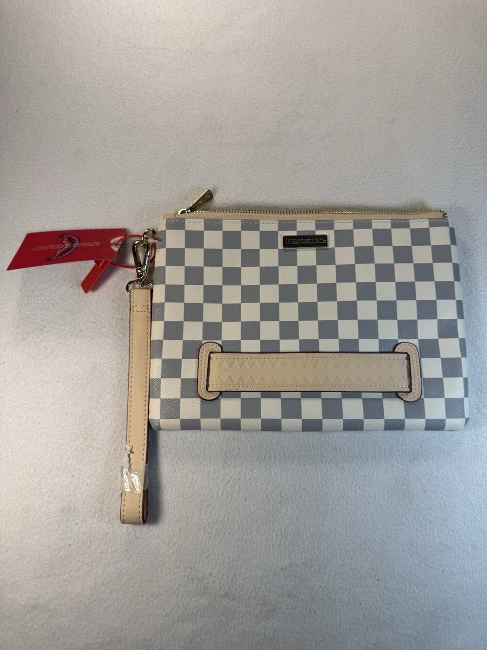 Sprayground Limited Edition Checkered Womans Clutch Zip